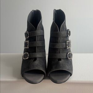 WHBM Black Women's Shoes with Buckle Detail